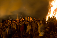 Bonfires on the Levee